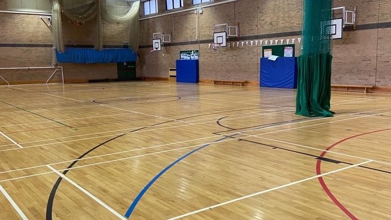 Sports Hall at Outwood Academy Hasland Hall in Chesterfield