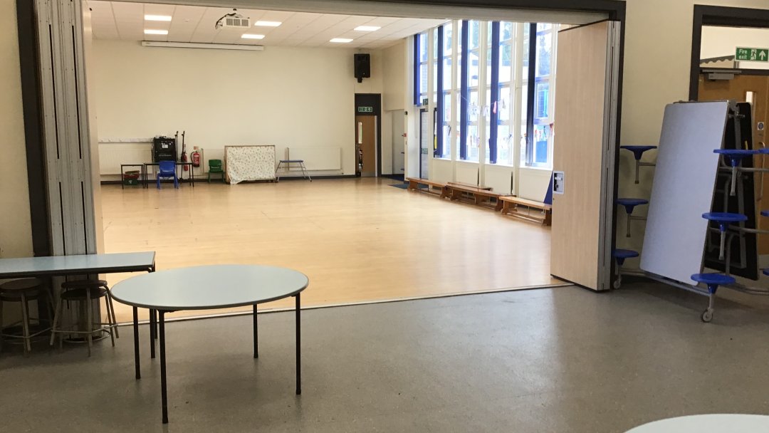 Main Hall at Scotch Orchard Primary School in Lichfield