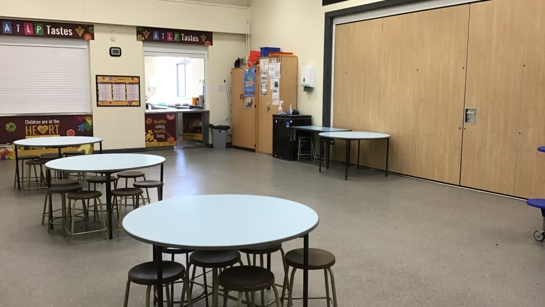 Dining Hall at Scotch Orchard Primary School in Lichfield