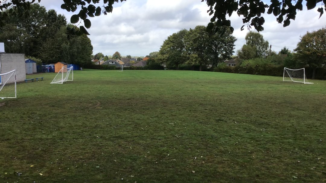 Grass Pitch at Scotch Orchard Primary School in Lichfield
