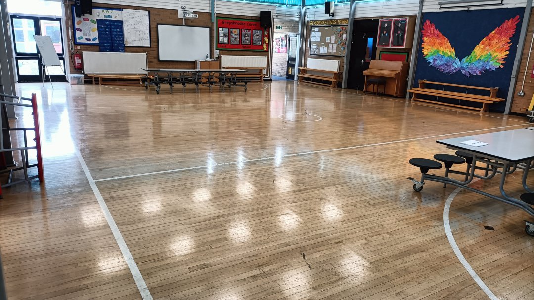 Main Hall at Greysbrooke Primary School (The Arthur Terry Learning Partnership) in Lichfield