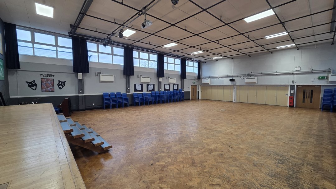 Main Hall at Hartford Church of England High School in Northwich