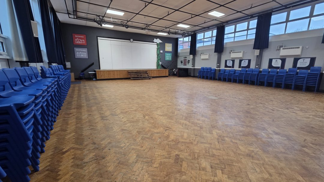 Main Hall at Hartford Church of England High School in Northwich