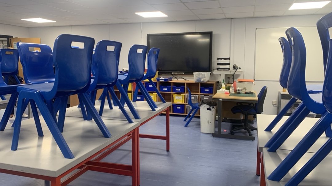 Classrooms at Hartford Church of England High School in Northwich