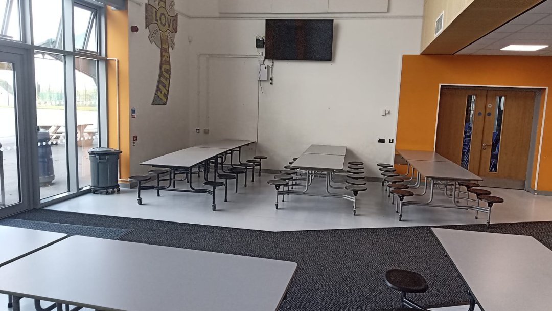 Canteen at Hartford Church of England High School in Northwich