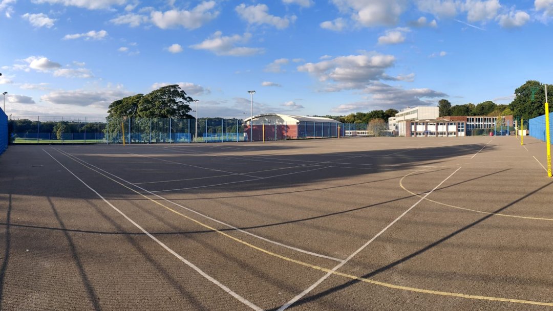 Hardcourt Area at Marple Hall School in Stockport