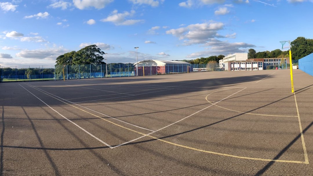 Hardcourt Area at Marple Hall School in Stockport