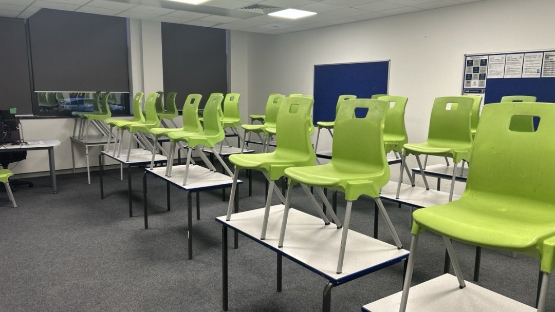 Classroom at Saddleworth School in Oldham