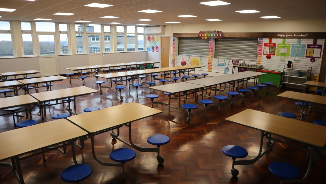 Dining Hall at Rainbow Forge Academy in Sheffield