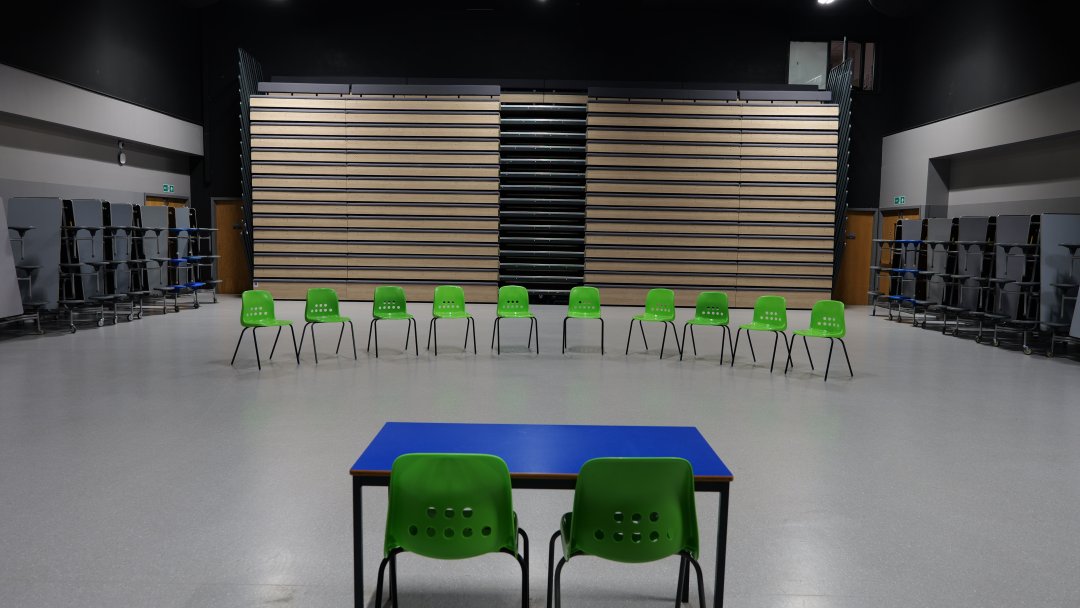Assembly Hall at Bitterne Park School in Southampton