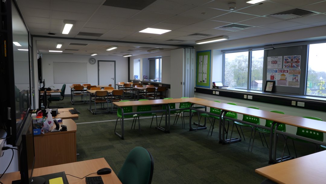 Classroom at Bitterne Park School in Southampton