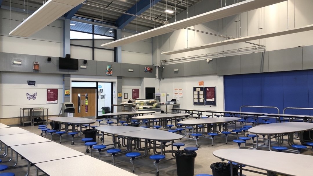 Canteen at Birley Academy in Sheffield