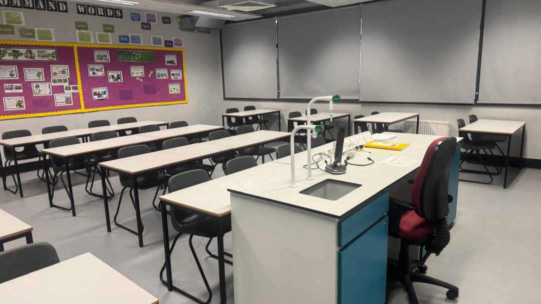 Classroom at Shenley Academy in Birmingham