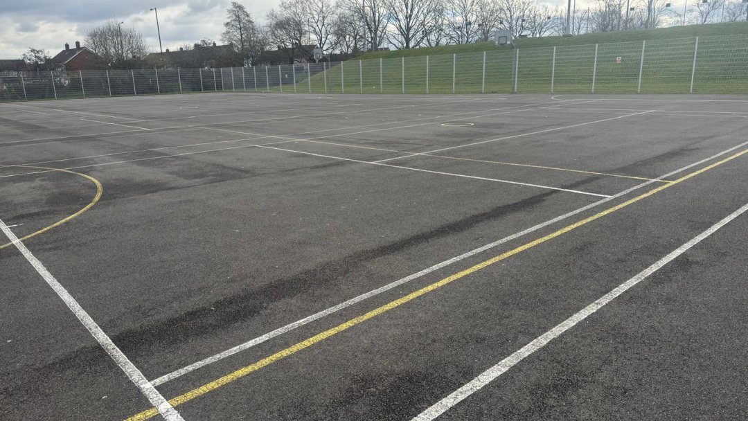 Multi-Use Games Area (MUGA) at Shenley Academy in Birmingham