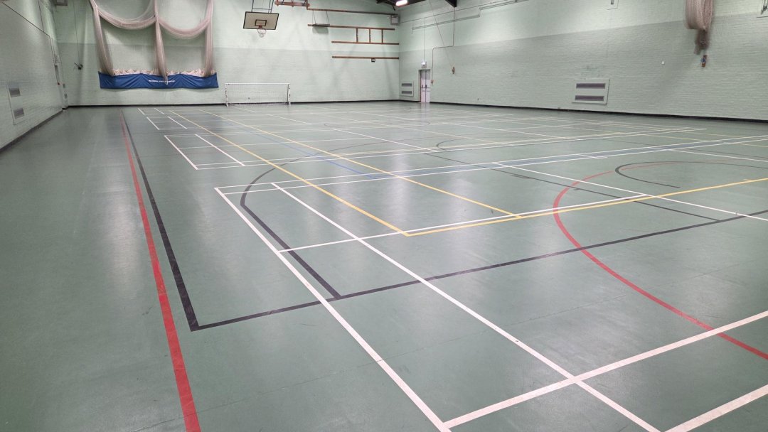 Sports Hall at Stockton Sixth Form College in Stockton-on-Tees