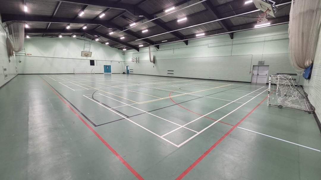 Sports Hall at Stockton Sixth Form College in Stockton-on-Tees