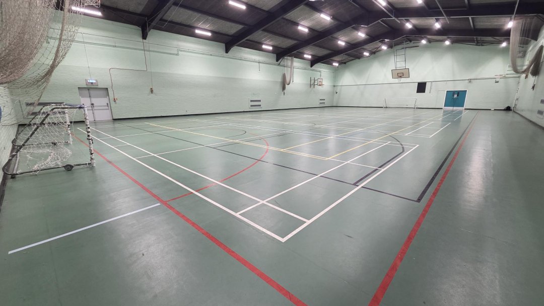 Sports Hall at Stockton Sixth Form College in Stockton-on-Tees