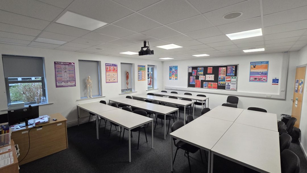 Classroom at Stockton Sixth Form College in Stockton-on-Tees