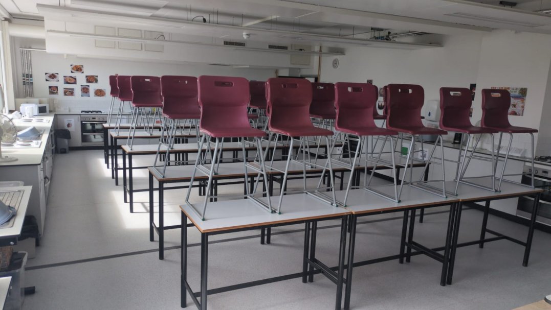 Food Tech Classroom at Harris Academy Greenwich in London
