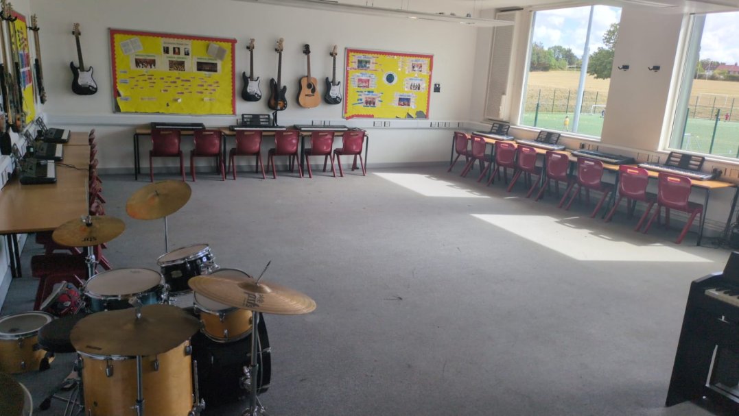 Music Classroom at Harris Academy Greenwich in London