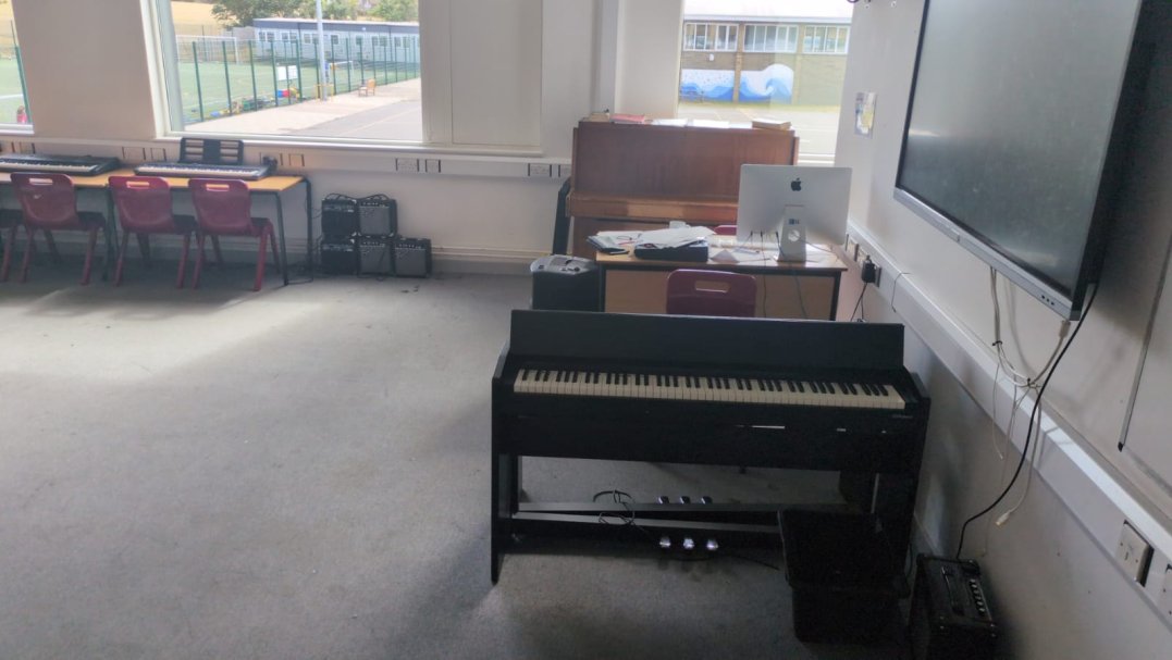 Music Classroom at Harris Academy Greenwich in London