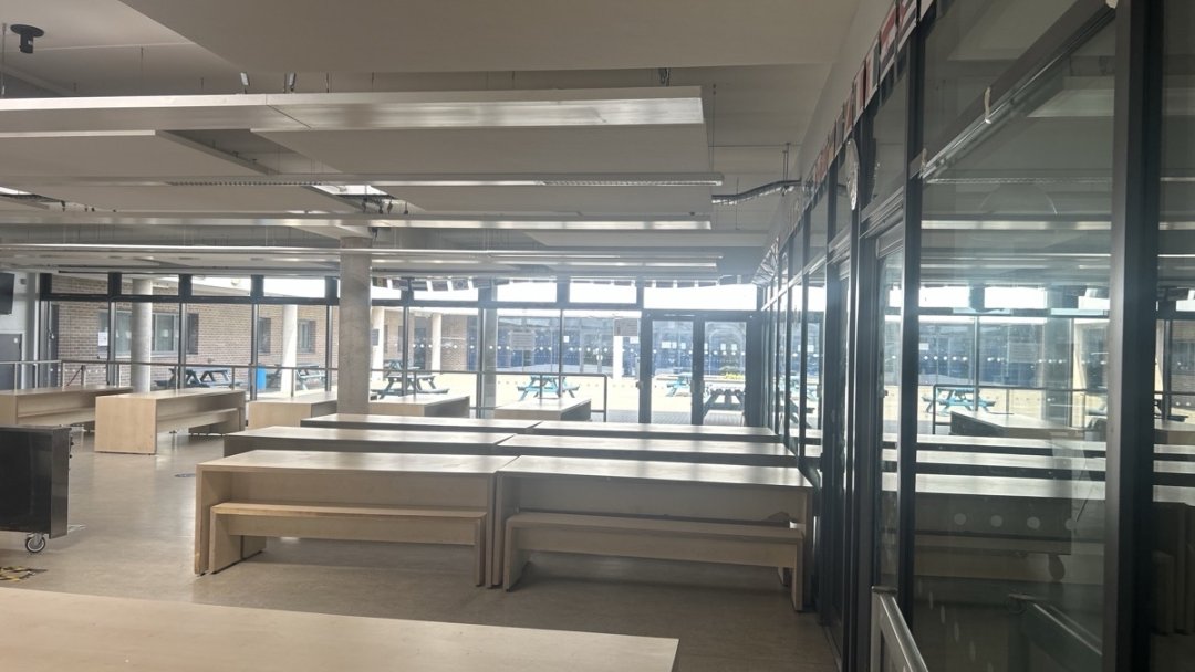 Canteen at Harris Academy St John's Wood in London
