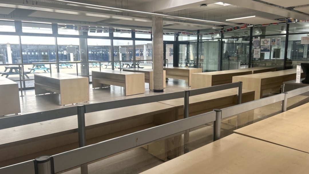 Canteen at Harris Academy St John's Wood in London