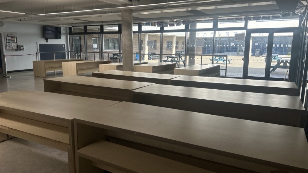 Canteen at Harris Academy St John's Wood in London
