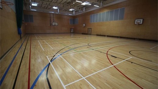 Sports Hall at Kings Langley Secondary School in Hertfordshire