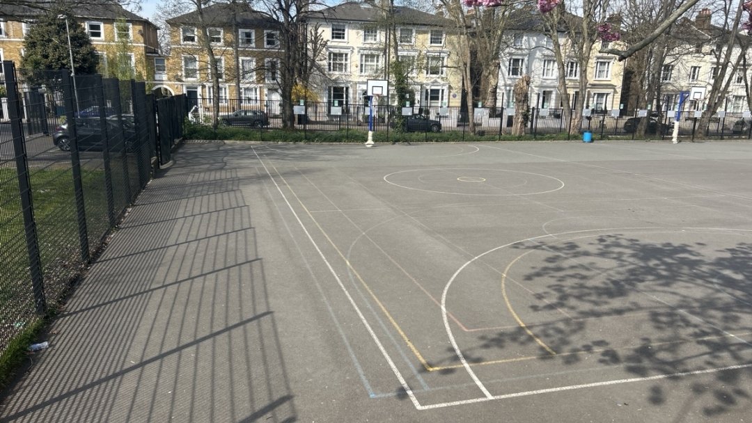 Multi-Use Games Area (MUGA) at Harris Academy St John's Wood in London