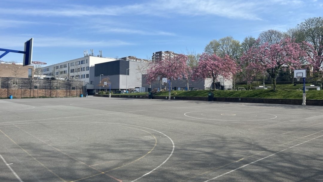 Multi-Use Games Area (MUGA) at Harris Academy St John's Wood in London