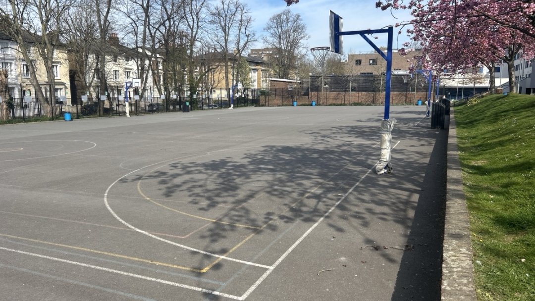 Multi-Use Games Area (MUGA) at Harris Academy St John's Wood in London
