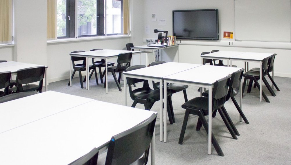 Classroom at Harris Westminster Sixth Form in London