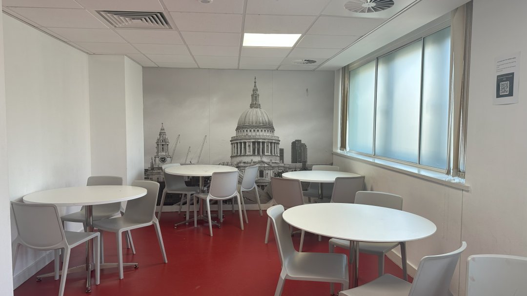 Canteen at Harris Westminster Sixth Form in London