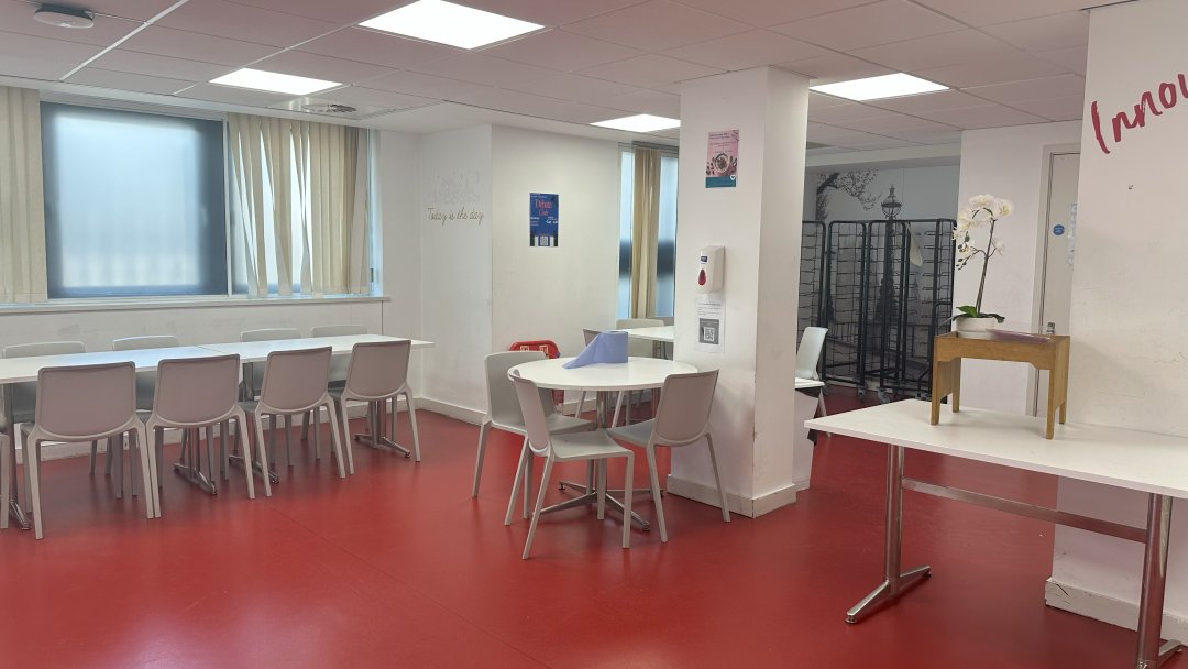 Canteen at Harris Westminster Sixth Form in London