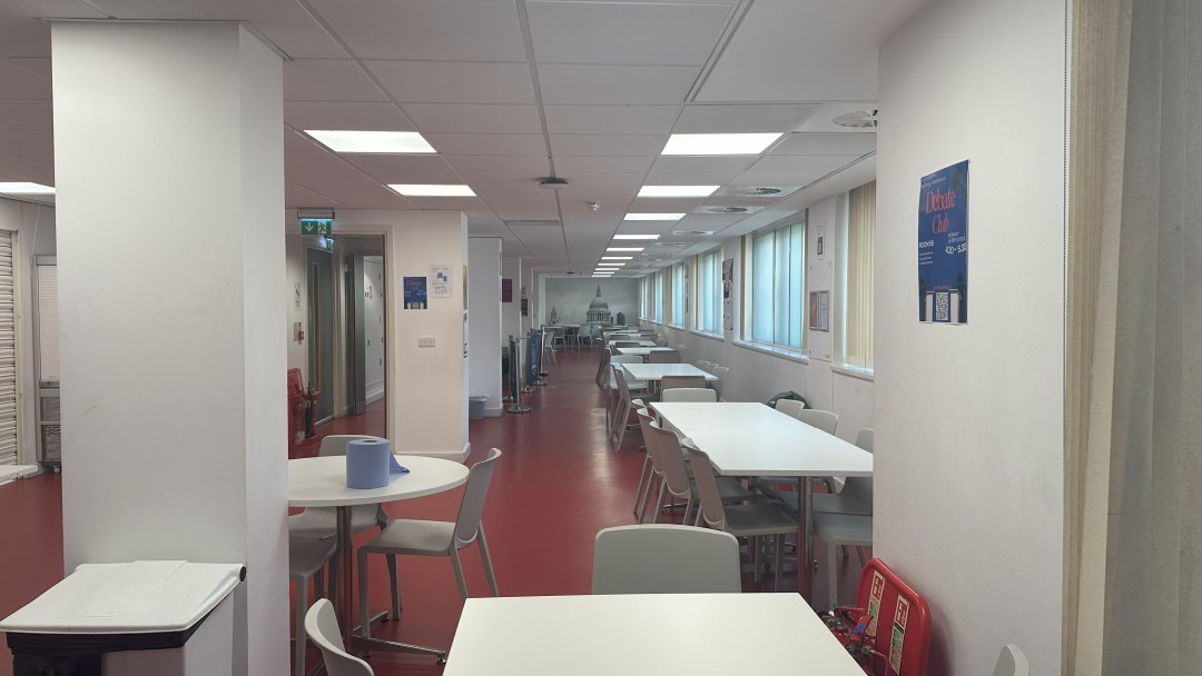 Canteen at Harris Westminster Sixth Form in London
