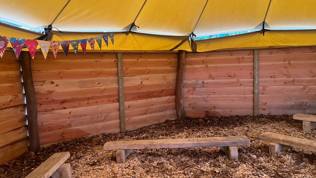Yurt at Bitterne Park School in Southampton