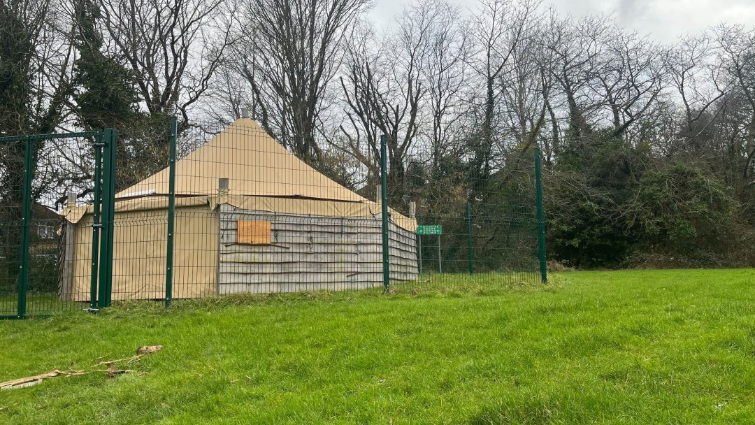 Yurt at Bitterne Park School in Southampton