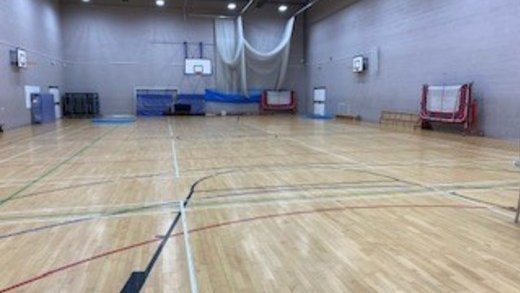 Sports Hall at St Paul's Catholic High School in Manchester