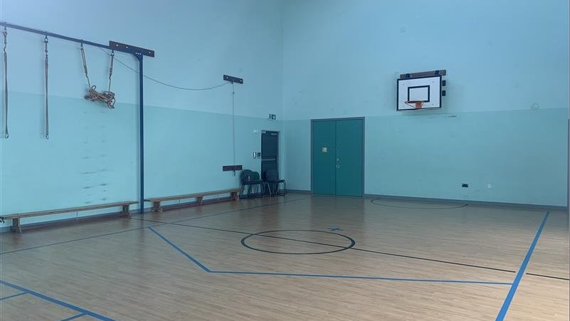Gymnasium at Redbridge High School in Liverpool