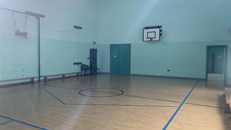 Gymnasium at Redbridge High School in Liverpool