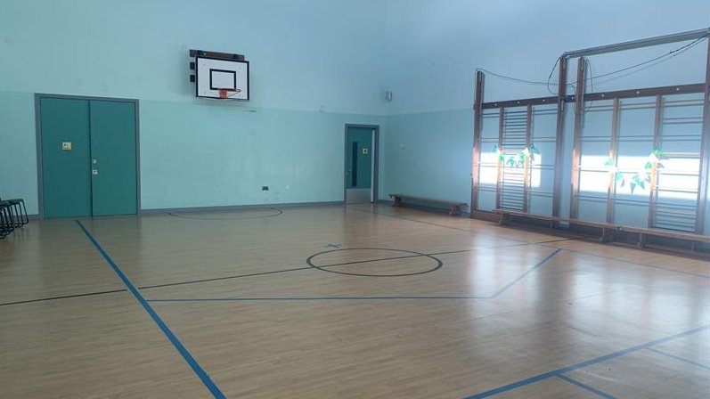 Gymnasium at Redbridge High School in Liverpool