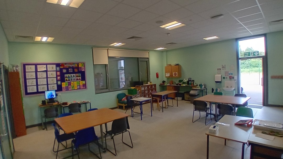 Classroom at Redbridge High School in Liverpool