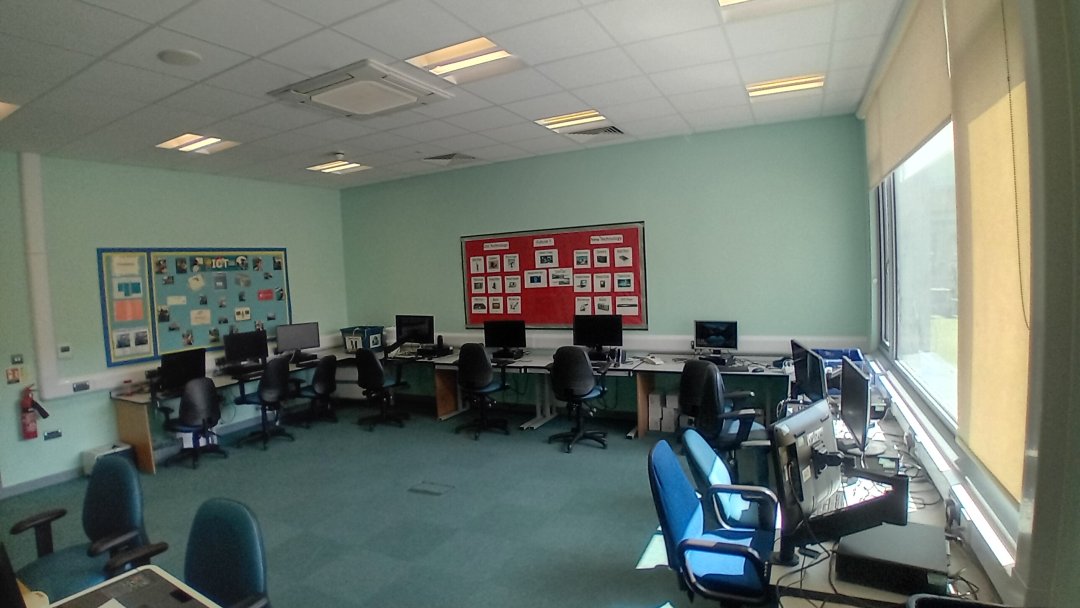 Classroom at Redbridge High School in Liverpool