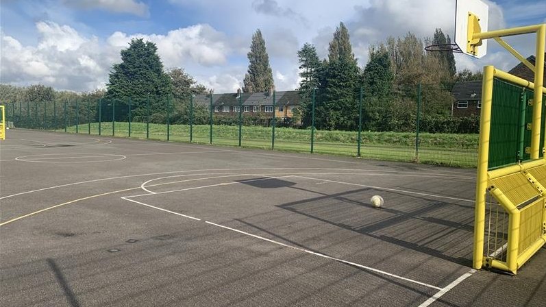 Multi-Use Games Area (MUGA) at Redbridge High School in Liverpool