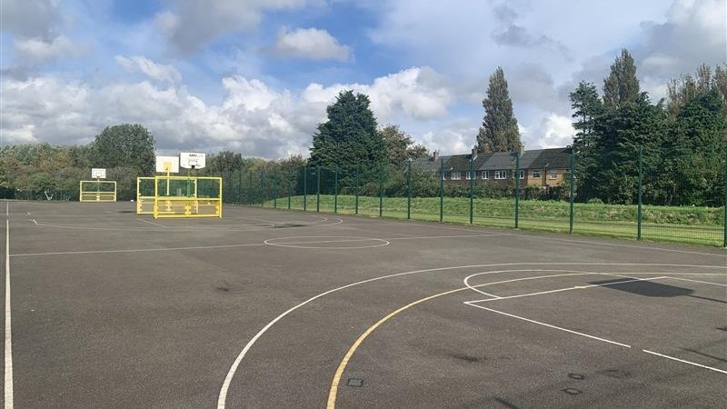 Multi-Use Games Area (MUGA) at Redbridge High School in Liverpool