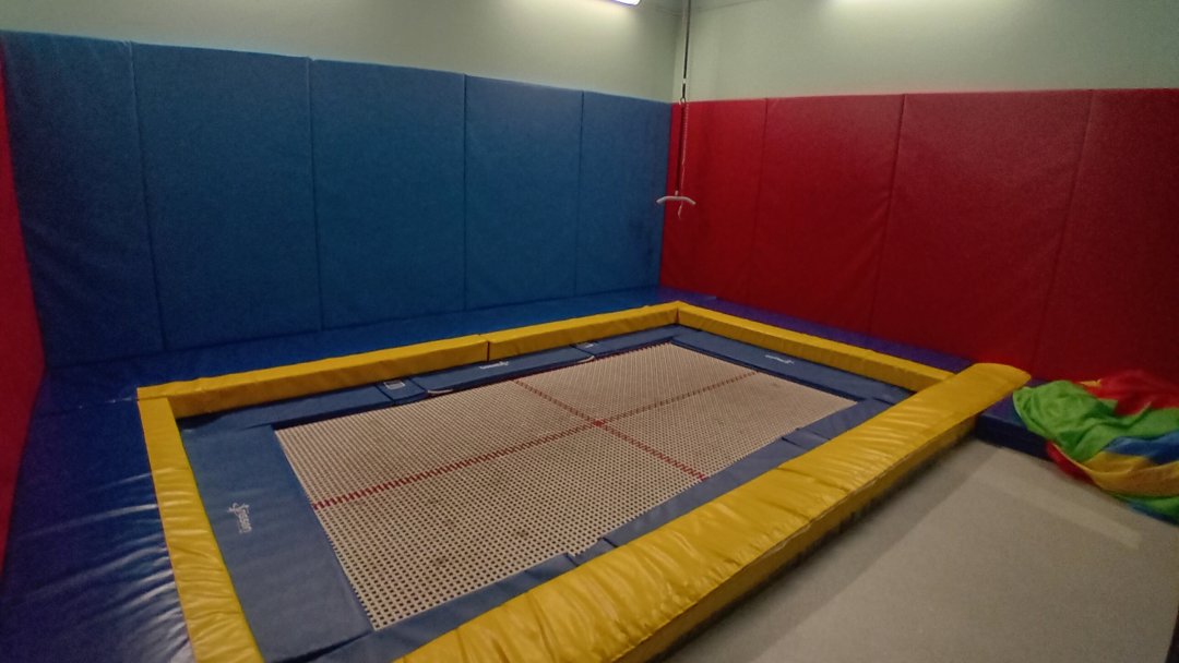 Trampoline Room at Redbridge High School in Liverpool
