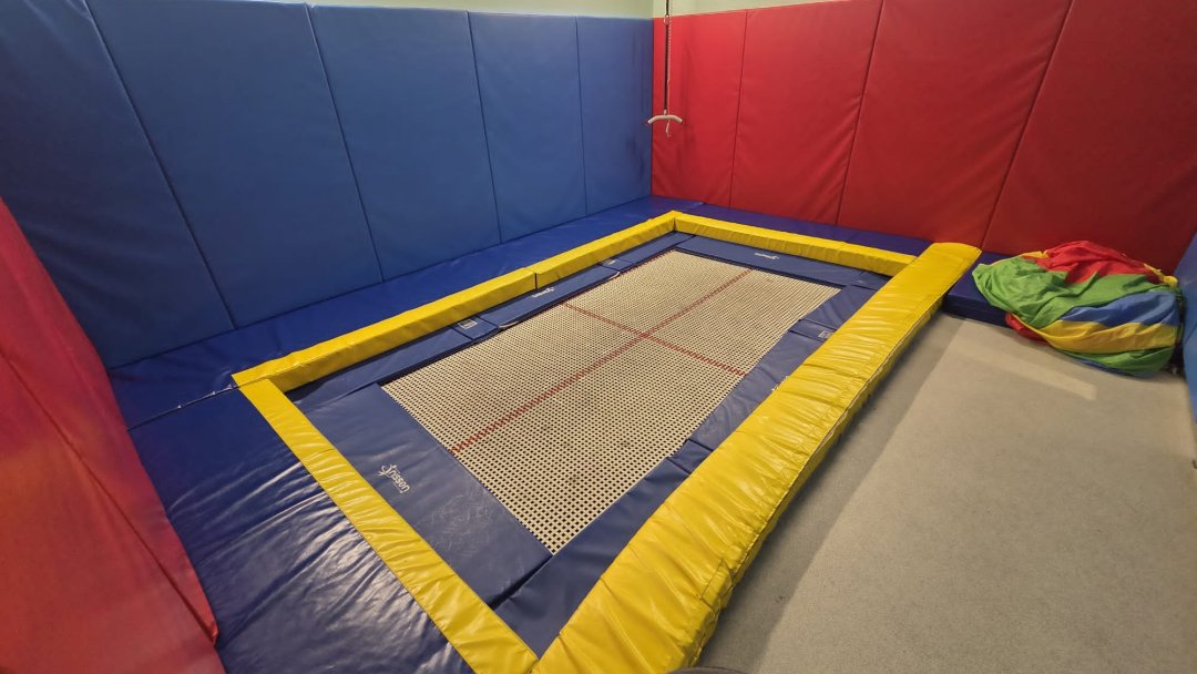 Trampoline Room at Redbridge High School in Liverpool
