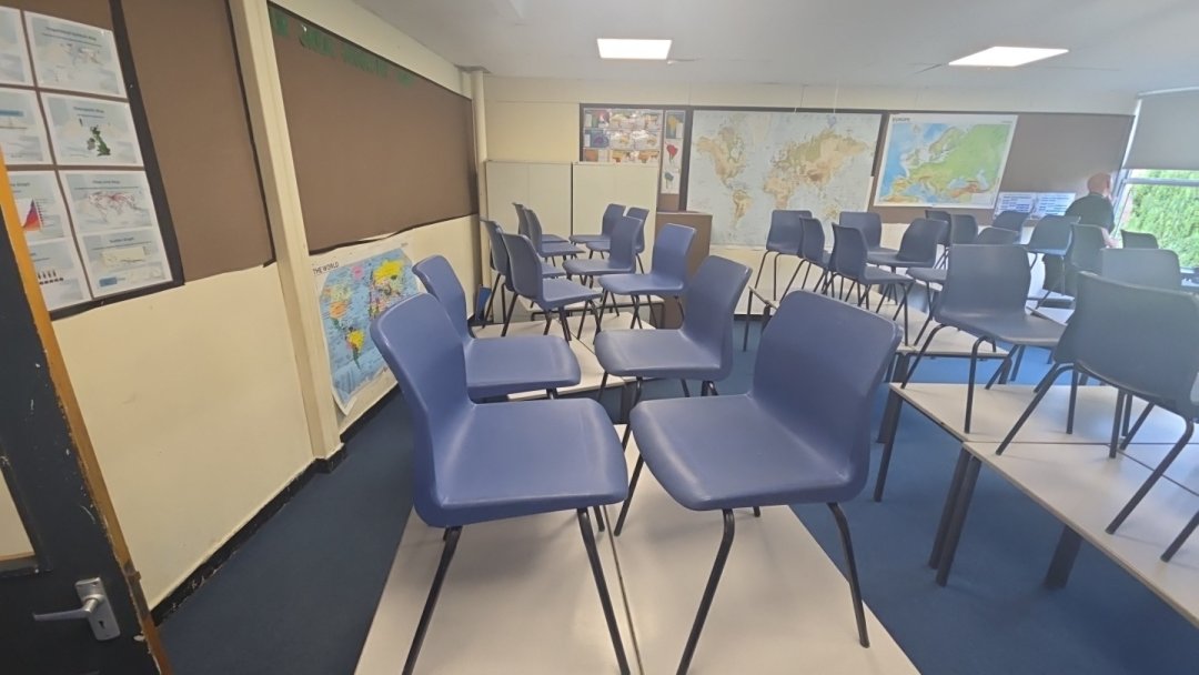 Classroom at Ovingham Middle School in Prudhoe