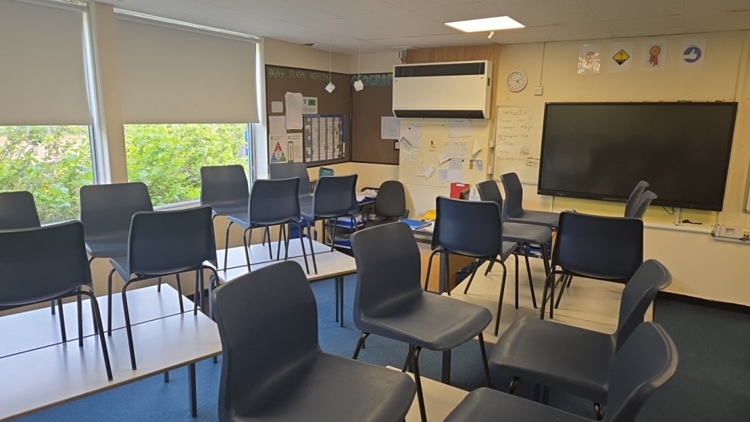 Classroom at Ovingham Middle School in Prudhoe